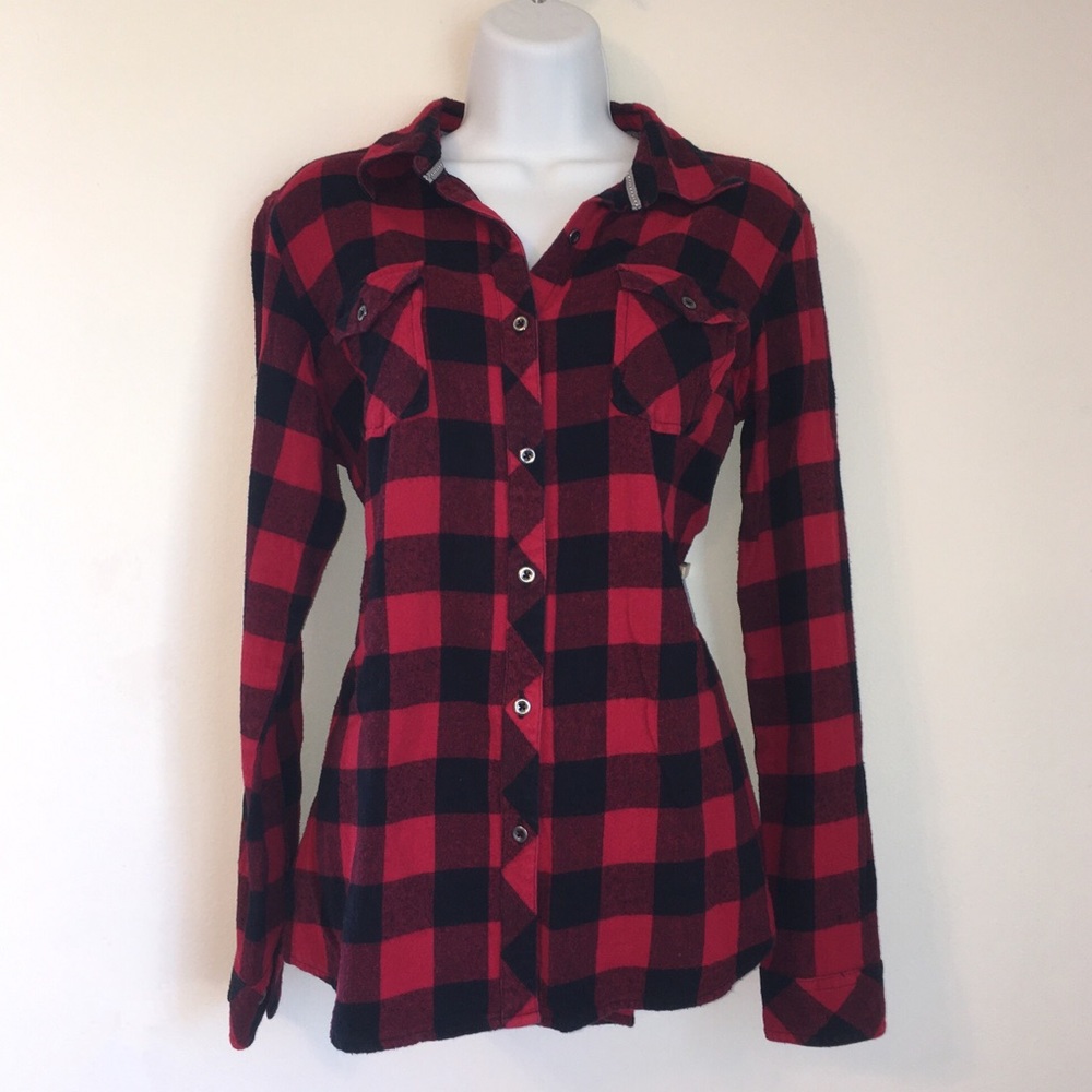 🌟Red Plaid Flannel🌟